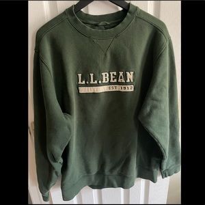 LL Bean crewneck sweatshirt green size L
